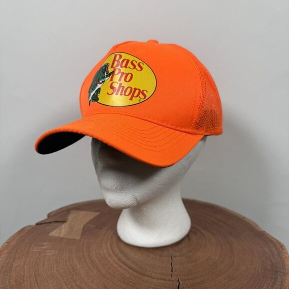 Bass Pro Shops Orange Trucker Hat - Picture 1 of 4